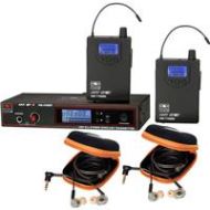 Adorama Galaxy Audio AS-1110-2D In-Ear Twin Pack Monitor System, EB10, D: 584 to 607MHz AS-1110-2D