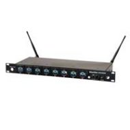 Adorama ClearOne 8-Ch Wireless Rx w/ Docking Station & Built-in Dante, M550: 537-563 MHz 910-6000-808-C-D