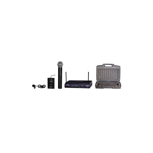  Adorama Audio 2000s AWM6032UL UHF Dual-Channel Wireless Lavalier/Handheld Mic System AWM6032UL