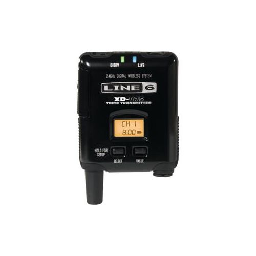  Adorama Line 6 V75-BP 14-Channel Digital Wireless Bodypack Transmitter, TA4F Connector 98-033-0041