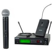 Adorama Shure SLX124/85/SM58-J3 Combo Wireless Microphone Combo System, G4/470-494 MHz SLX124/85/SM58-G4