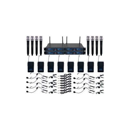  VocoPro UDH-8-Ultra Eight-Channel UHF System UDH-8-ULTRA - Adorama