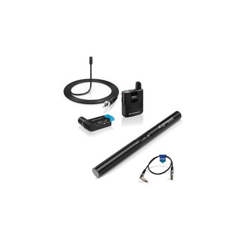  Adorama Sennheiser AVX-ME 2 Camera Mountable Lavalier Wireless Set W/MKE 600 Shotgun MIC 505861 F