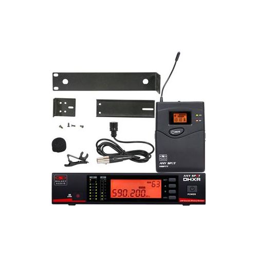  Adorama Galaxy Audio DHX Wireless Mic System, Receiver, Tx & Lavalier Mic, D: 584-607MHz DHXR/77LVD