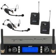 Adorama Gemini UHF-6100HL Single Channel Wireless PLL System with Headset Lavalier Mic UHF-6100HL