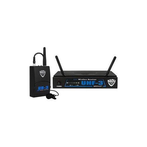  Adorama Nady UHF-3 UHF DigiTRU Wireless Lavalier Microphone System, MU2/480.55MHz UHF-3 LT/MU2