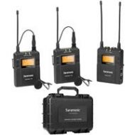 Adorama Saramonic UwMIC9 UHF Dual Lavalier Mic,2x TX9 Transmitter,R Receiver W/Hard Card UWMIC9TX9TX9RX9 A