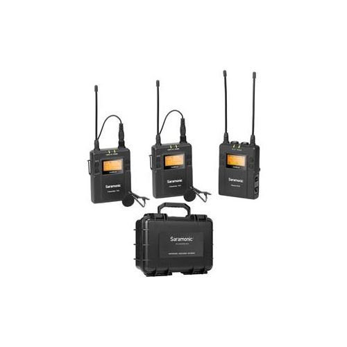  Adorama Saramonic UwMIC9 UHF Dual Lavalier Mic,2x TX9 Transmitter,R Receiver W/Hard Card UWMIC9TX9TX9RX9 A