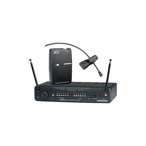  Adorama Samson Stage 55 Wireless VHF Bodypack System, LM10 Lavalier Mic, Ch 18/174.5 MHz SW55VSLM-18