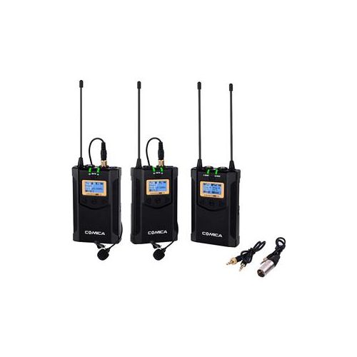  Adorama Comica CVM-WM100-PLUS UHF Dual-Transmitter Wireless Microphone System CVM-WM100-PLUS