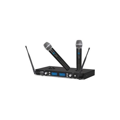  Adorama Audio 2000s AWM6123U UHF Rechargeable Dual-Channel Wireless System AWM6123U