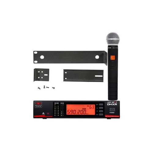  Adorama Galaxy Audio DHX Wireless Mic System, DHXR Receiver&HH65 Transmitter,584-607 MHz DHXR/HH65 D FREQ