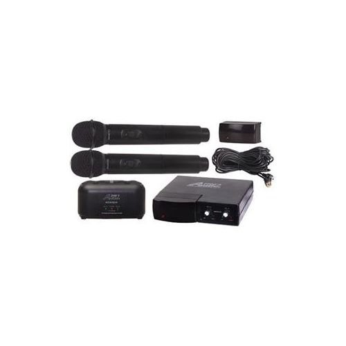  Adorama Audio 2000s AWM6152 Dual-Channel Infrared Rechargeable Wireless Microphones AWM6152