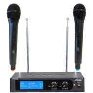 Adorama Audio 2000s VHF Dual-CH Wireless System, Includes Receiver & 2x Handheld Mic AWM6026