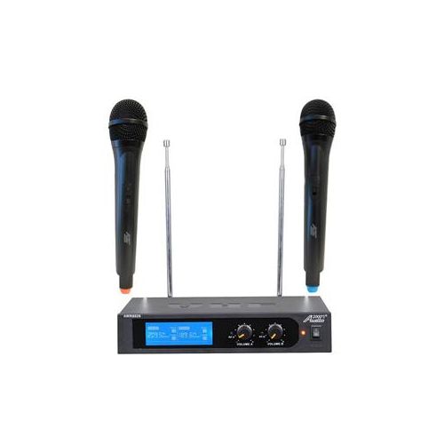  Adorama Audio 2000s VHF Dual-CH Wireless System, Includes Receiver & 2x Handheld Mic AWM6026