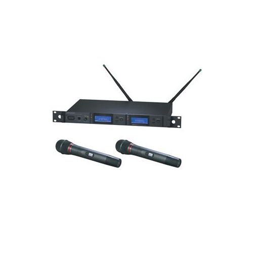  Adorama Audio-Technica AEW5244a Dual Wireless Mic System, Band D 655.500-680.375MHz AEW-5244AD