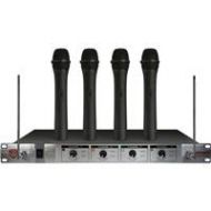 Adorama Nady 401X Quad HT 4-Channel VHF Wireless Microphone System, Channels E4/F/H/E 401XQ HT-E4/F/H/E