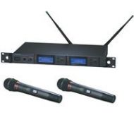 Adorama Audio-Technica AEW5255a Dual Wireless Mic System, Band D 655.500 to 680.375MHz AEW-5255AD