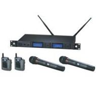 Adorama Audio-Technica AEW5416a Dual Wireless Mic Combo System, Band C 541.50-566.375MHz AEW-5416AC