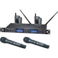 Adorama Audio-Technica AEW5415a Dual Wireless Mic Combo System, Band D 655.50-680.375MHz AEW-5415AD