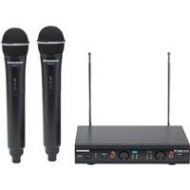 Adorama Samson Stage 212 Frequency-Agile Dual-Channel VHF Wireless System, 173 to 198MHz SWS212HH-E