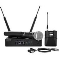 Adorama Shure QLXD124/85 Handheld and Lavalier Combo Wireless Mic System, V50 Freq. Band QLXD124/85-V50