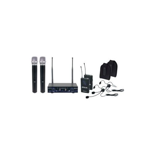  Adorama VocoPro Digital-32 Ultra 2x Handheld/2xHeadset Mic, 2xBodypack Tx & 2-Channel Rx DIGITAL32-ULTRA