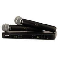 Adorama Shure BLX288/SM58 Wireless Handheld Mic System with Capsules, H9: 512 - 542MHz BLX288/SM58-H9