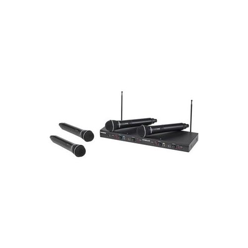  Adorama Samson Stage 412 Frequency-Agile Quad-Channel VHF Wireless System, 173 - 198 MHz SWS412HH-E