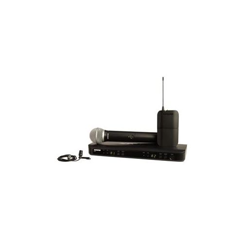  Adorama Shure BLX1288/CVL Dual-Channel Handheld & Lavalier Combo Wireless Mic System BLX1288/CVL-H9