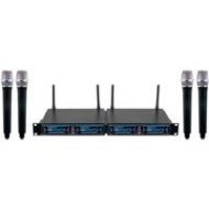 Adorama VocoPro UDH-CHOIR 4 Four CH UHF/DSP Hybrid Handheld Wireless Microphone Package UDH-CHOIR-4