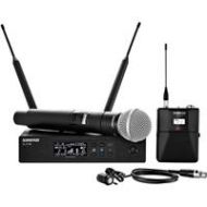 Adorama Shure QLXD124/85 Handheld and Lavalier Combo Wireless Mic System QLXD124/85-H50