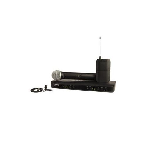  Adorama Shure BLX1288/CVL Dual-Channel Handheld & Lavalier Combo Wireless Mic System BLX1288/CVL-J10