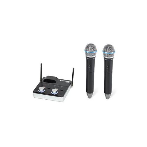  Adorama Samson Concert 288m Handheld Dual-Ch Wireless Mic System, D Band: 542-566MHz SWC288MHQ8-D