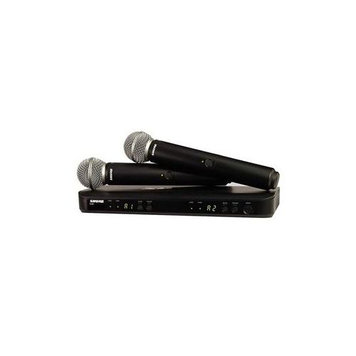  Adorama Shure BLX288/SM58 Wireless Handheld Mic System with Capsules, H10: 542 - 572MHz BLX288/SM58-H10