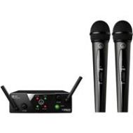 Adorama AKG Acoustics WMS40 Mini Dual Vocal Set Mic System, Band A & B 3350X00050