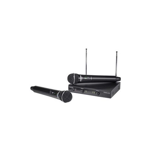  Adorama Samson Stage 200 Dual-Channel Handheld VHF Wireless System, Group A SWS200HH-A