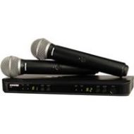 Adorama Shure BLX288/PG58 Dual-Transmitter Handheld Wireless System BLX288/PG58=-J10