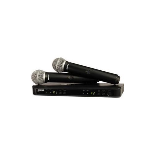  Adorama Shure BLX288/PG58 Dual-Transmitter Handheld Wireless System BLX288/PG58=-J10