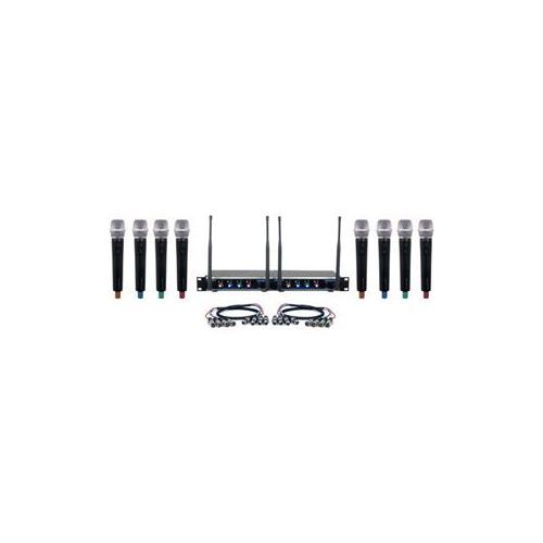  Adorama VocoPro Digital-Acapella-8 Eight-Channel UHF Digital Handheld Mic System HYBRID-ACAPELLA-8