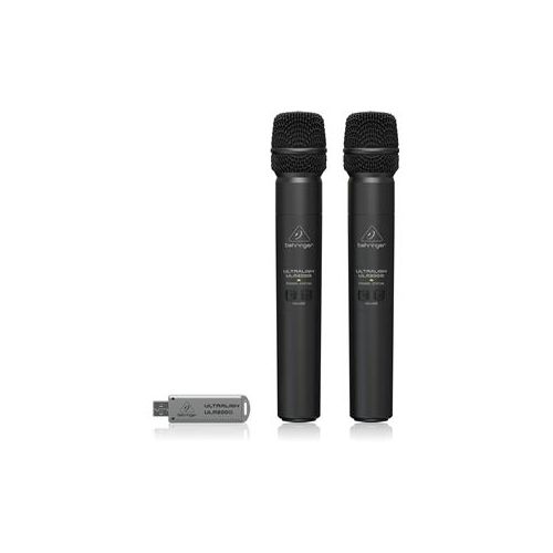  Adorama Behringer Ultralink ULM202-USB 2.4 GHz Dual Wireless Microphone System ULM202-USB