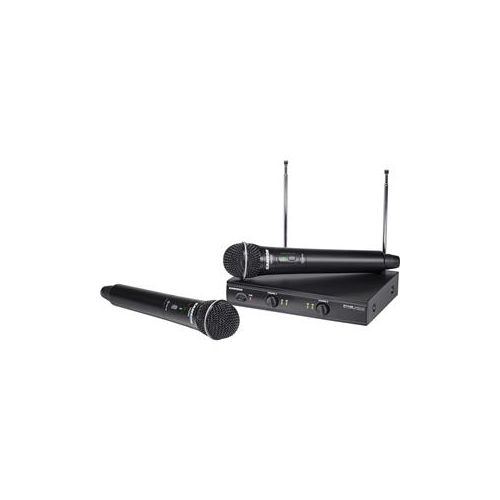  Adorama Samson Stage 200 Dual-Channel Handheld VHF Wireless System, Group D SWS200HH-D