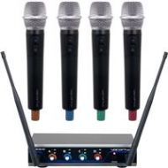 Adorama VocoPro Digital Quad 4 Channel UHF Digital Wireless Handheld Mic System DIGITALQUADH1