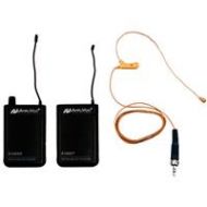 Adorama AmpliVox S1663 16-Channel Wireless UHF Flesh Tone Over-Ear Headset Mic Kit S1663