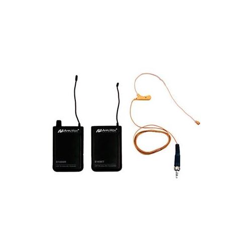  Adorama AmpliVox S1663 16-Channel Wireless UHF Flesh Tone Over-Ear Headset Mic Kit S1663