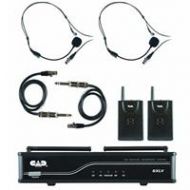 Adorama CAD Audio VHF Wireless J Frequency Band Dual Bodypack Microphone System GXLVBBJ