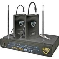 Adorama Nady Dual VHF HM-3 Uni Condenser Headset System ENCORE DUET LT/HM-3