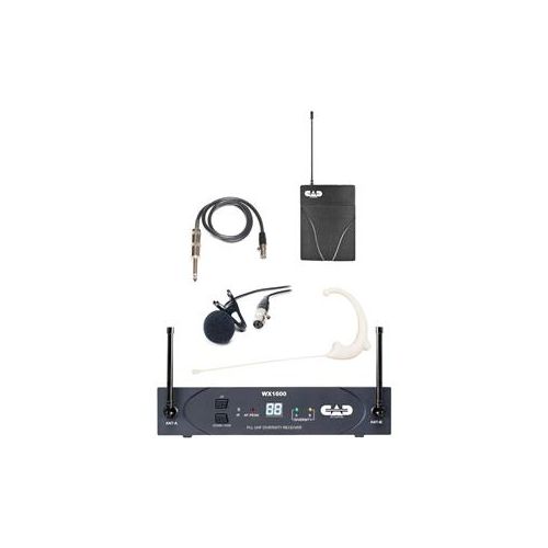  Adorama CAD Audio StageSelect WX1610 Wireless Bodypack System, Frequency: G: 542-564MHz WX1610G