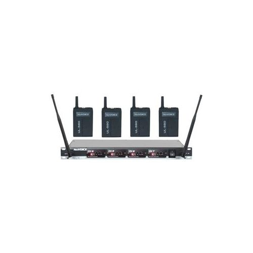  Adorama VocoPro NuVOICE UH-580 4-Channel UHF Wireless Headset System, M/N/O/P/PII UH-580-3