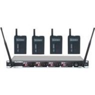 Adorama VocoPro NuVOICE UH-580 4-Channel UHF Wireless Headset System, Q/R/S/T Frequency UH-580-4